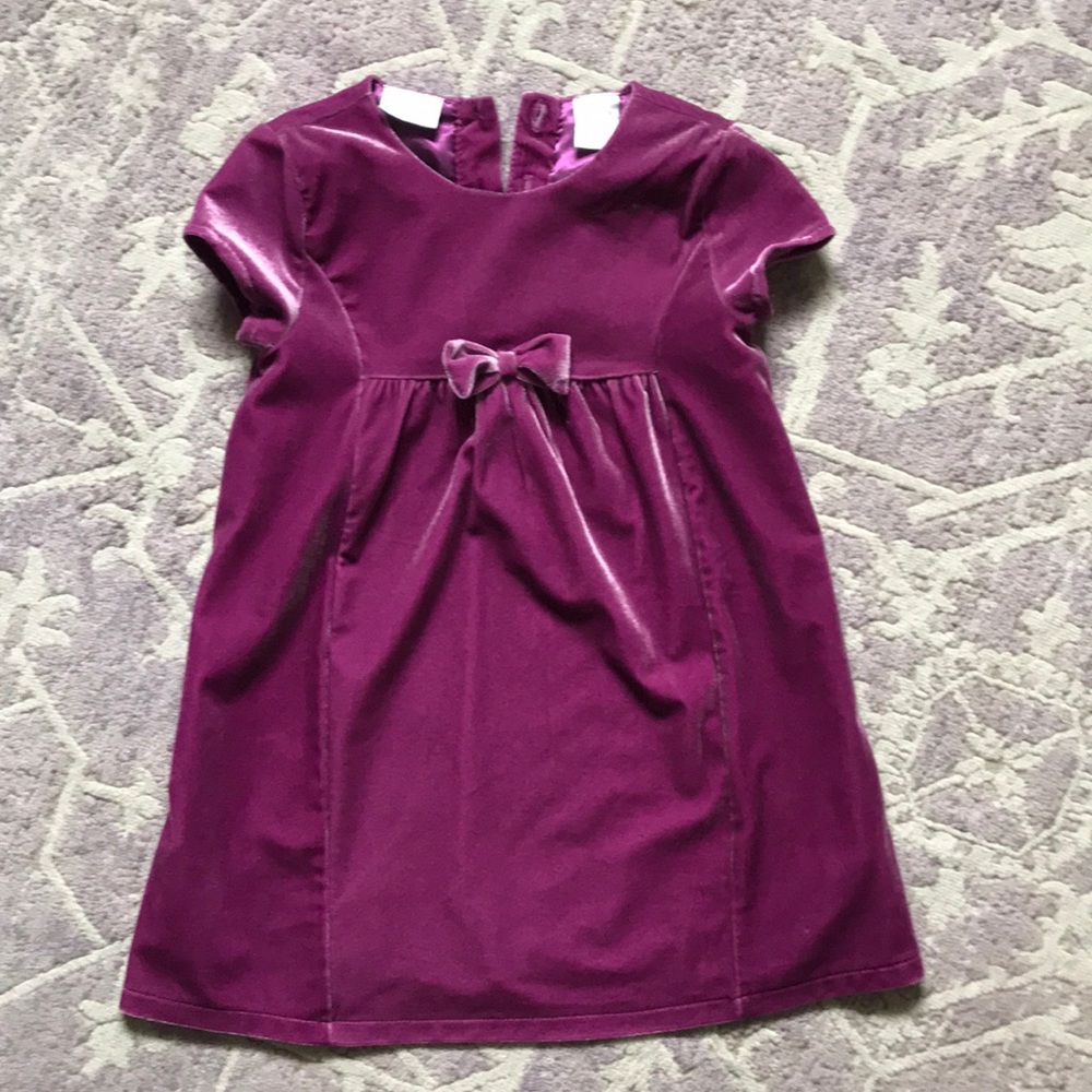 Koala Kids 2T purple velvet dress